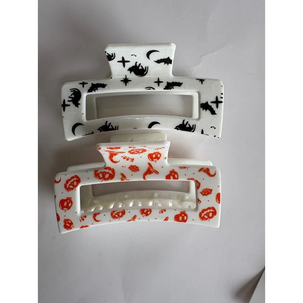 Girls Halloween Hair Accessory Bundle NEW Fall Pumpkin Ghost Claw Clip Snap Clip